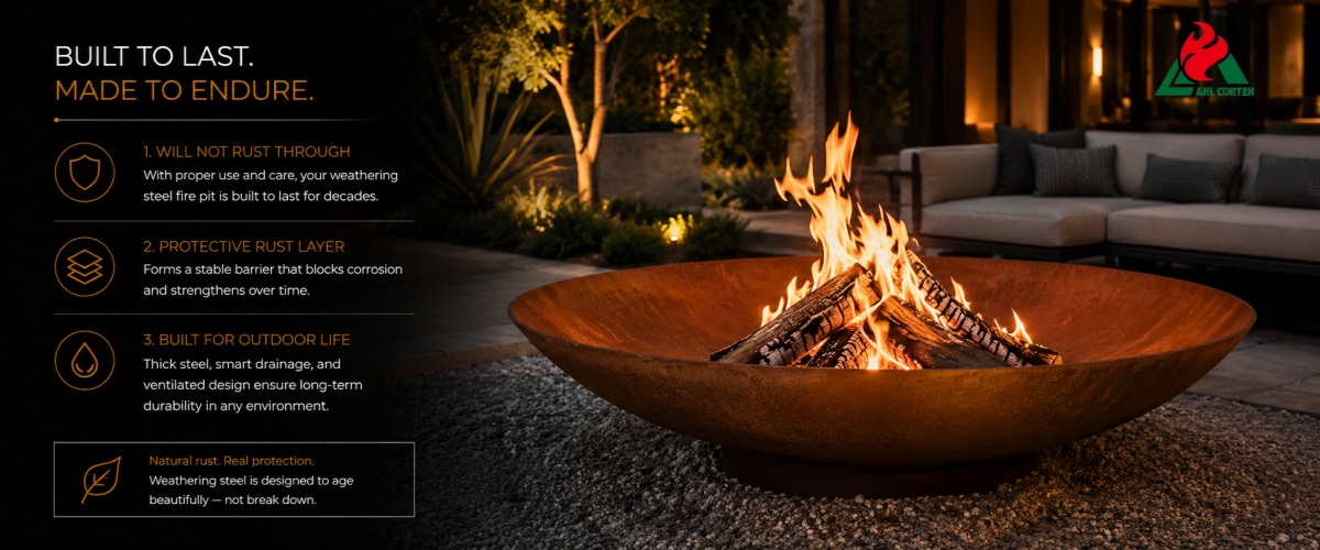 Will a Rusted Steel Fire Pit Rust Through Completely and Become Unusable